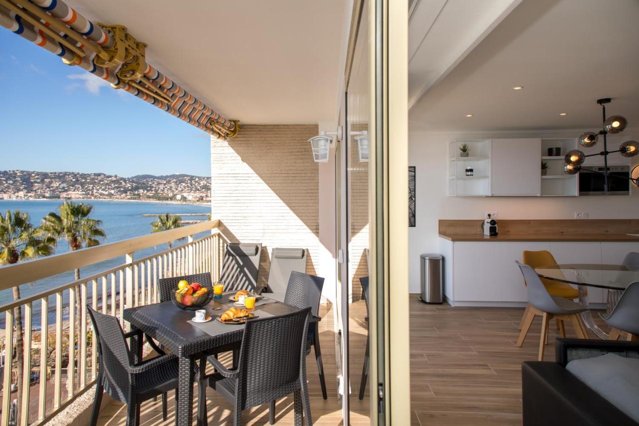 Vue Mer Panoramique, Clim, Balcon Et Plages Antibes Exterior photo