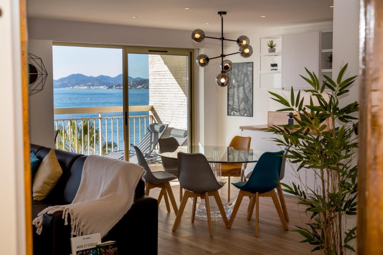 Vue Mer Panoramique, Clim, Balcon Et Plages Antibes Exterior photo