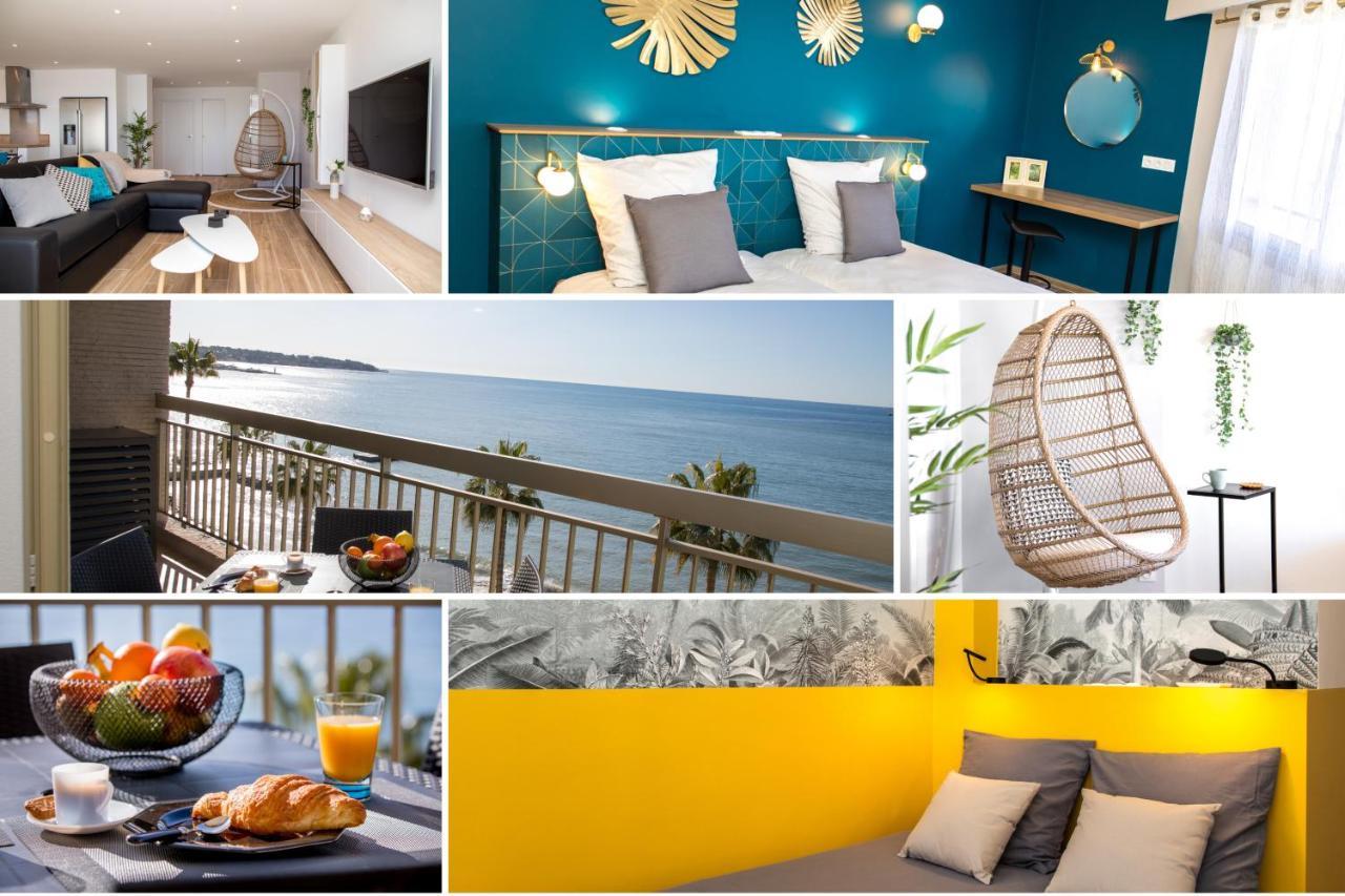 Vue Mer Panoramique, Clim, Balcon Et Plages Antibes Exterior photo
